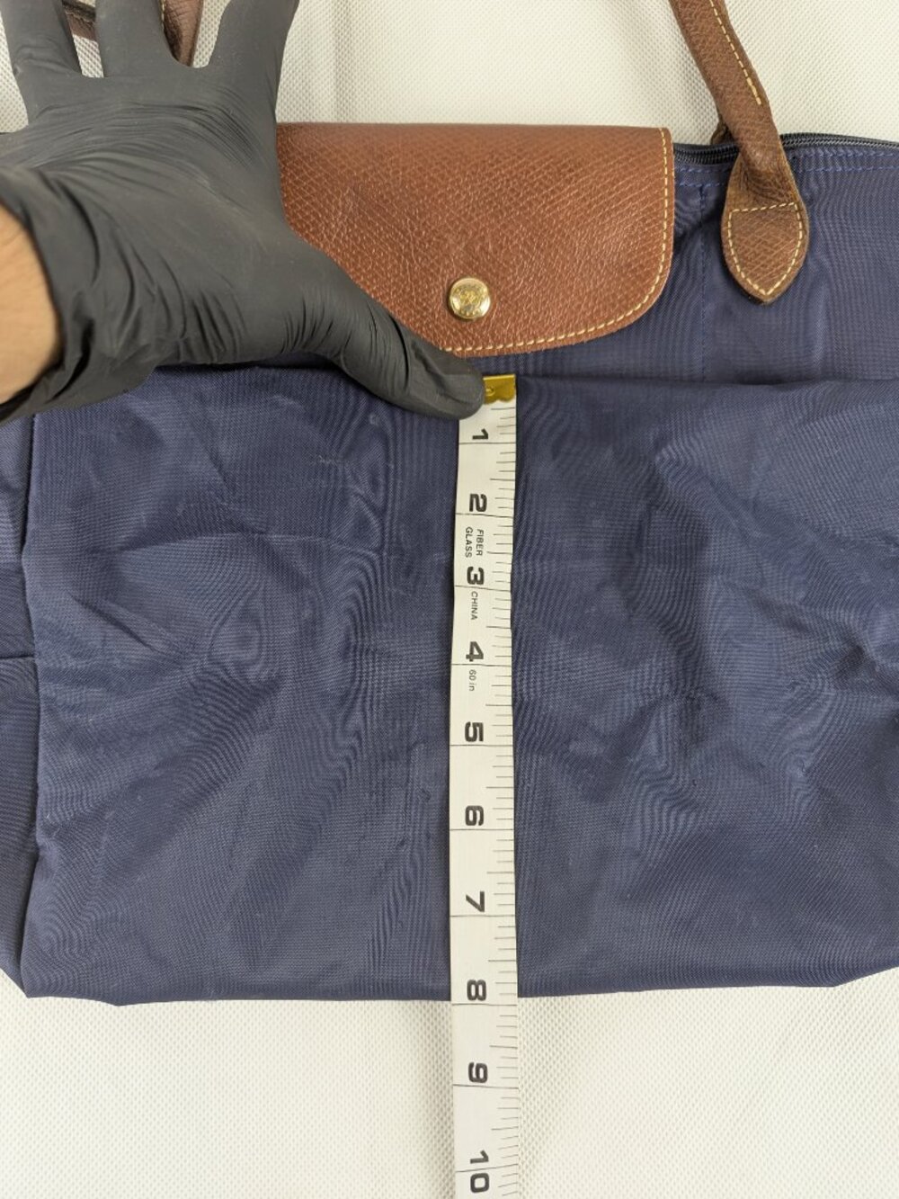 Authentic Longchamp Le Pliage Nylon Tote Bag Blue – Pre-Owned – Fast ShipAuthent - Picture 14 of 15
